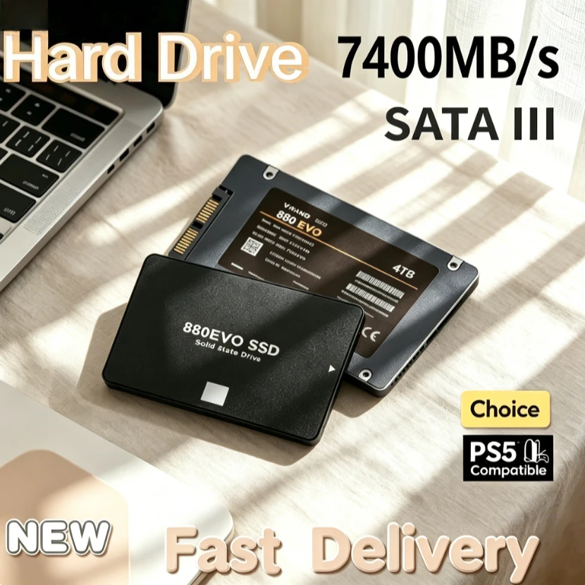 

[Brand+] Original 880EVO 2.5 Inch SATA III Internal SSD High Speed Solid State Drive Storage Disk For Laptop Desktop PC Notebook