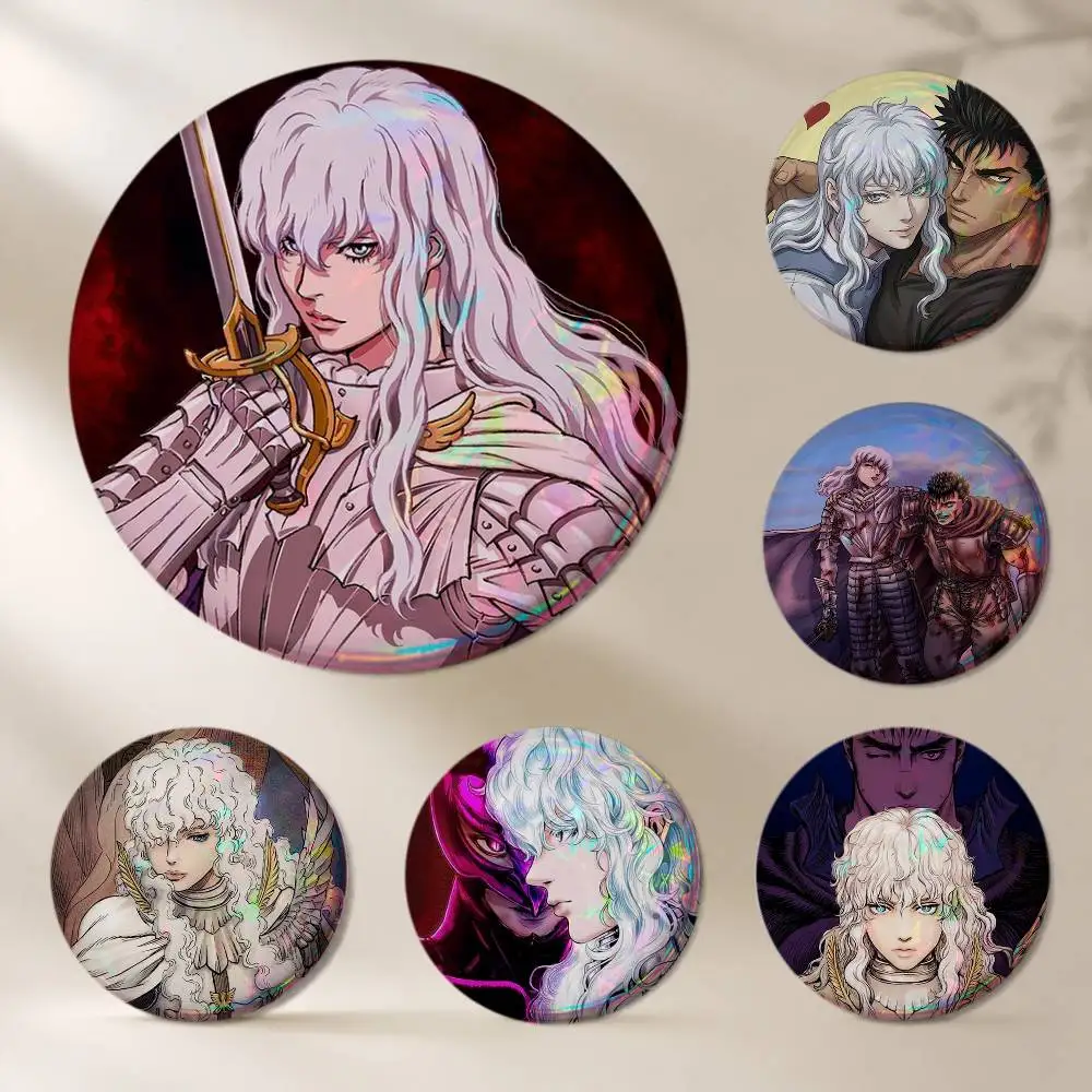 cartoon Griffith Guts Berserk Brooches Cartoon Badge Pins Backpack Hat Accessories Friend Gift
