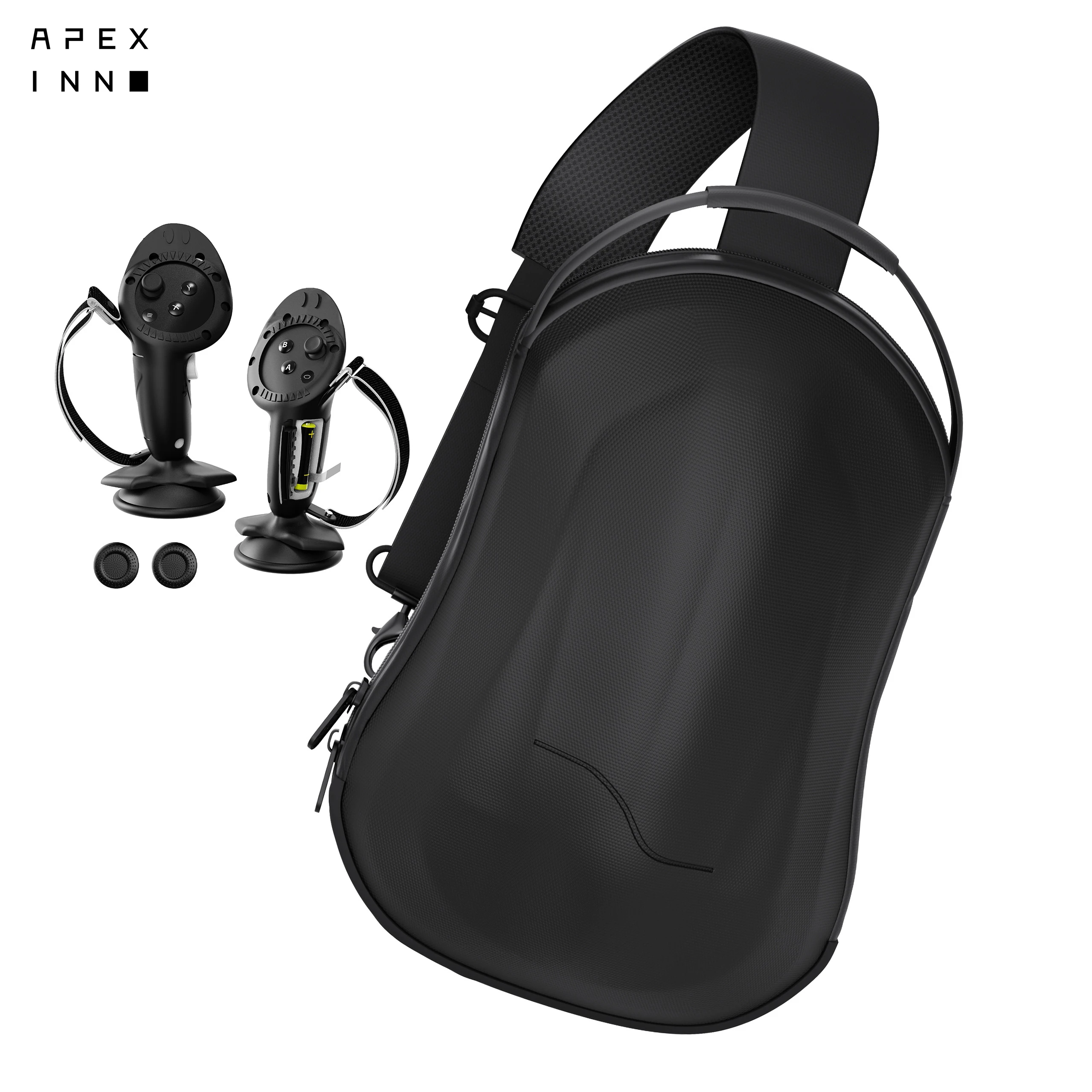 APEXINNO Storage case and Silicone shark-shaped Handle Protective Cover For Meta Quest 3 Hard Large Space Bag vr Accessories