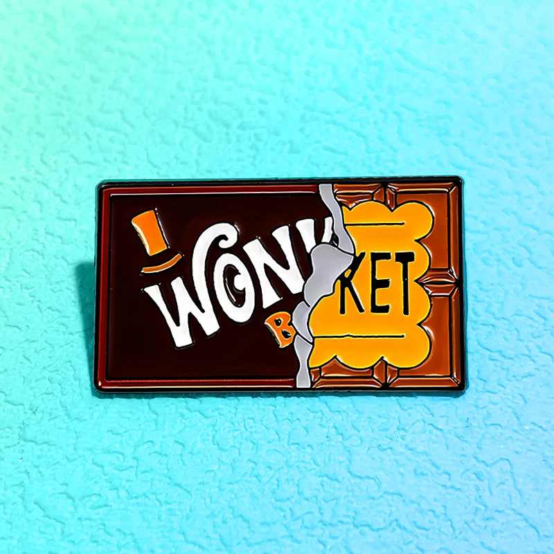 Cartoon Chocolate Pin Tasty Enamel Metal Candy Pin For Backpack Denim Clothes Lapel Brooch Badge Friends Gifts