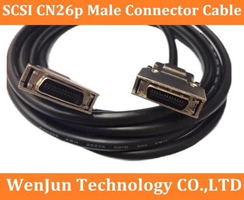 

High Quality SCSI CN26pin Connector Cable SCSI CN26 pin Male to Male DATA Power Cable with Iron shell shrapnel