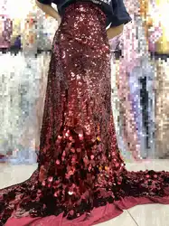 2026 Latest French Elegant Gold Tulle Lace Fabric High Quality African Net Lace Fabrics Luxury Sequins For Evening Dresses XX