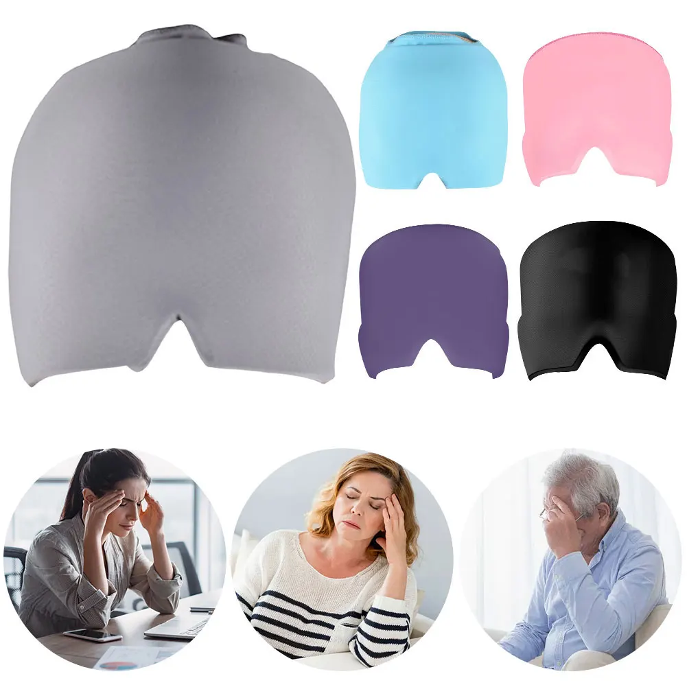 

Migraine Relief Cap Reusable Headache Relief Hat Flexible Comfortable Cooling Hat for Sinus Headache Puffy Eyes