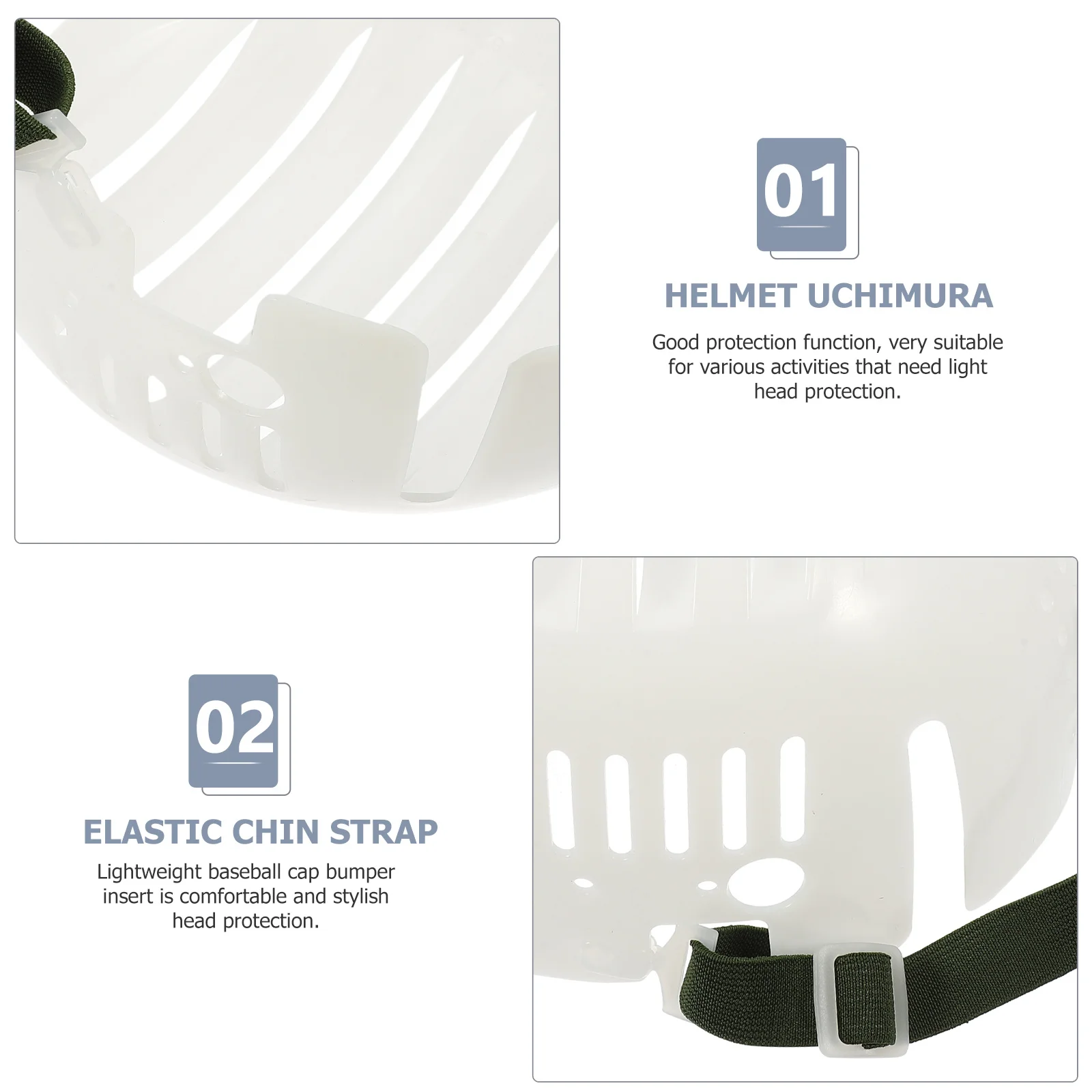 Forro de sombrero de seguridad Forro de inserción duradero Forro de gorras de béisbol deportivas protectoras anticolisión ligeras para mecanizado de ensamblaje