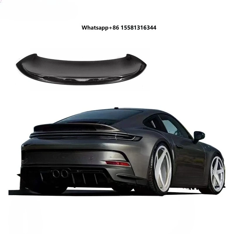 MBJ Dry Carbon Fiber Rear Wing for  911 992 (2018+ Models) Single Deck Matte Finish High Quality Rear Spoiler