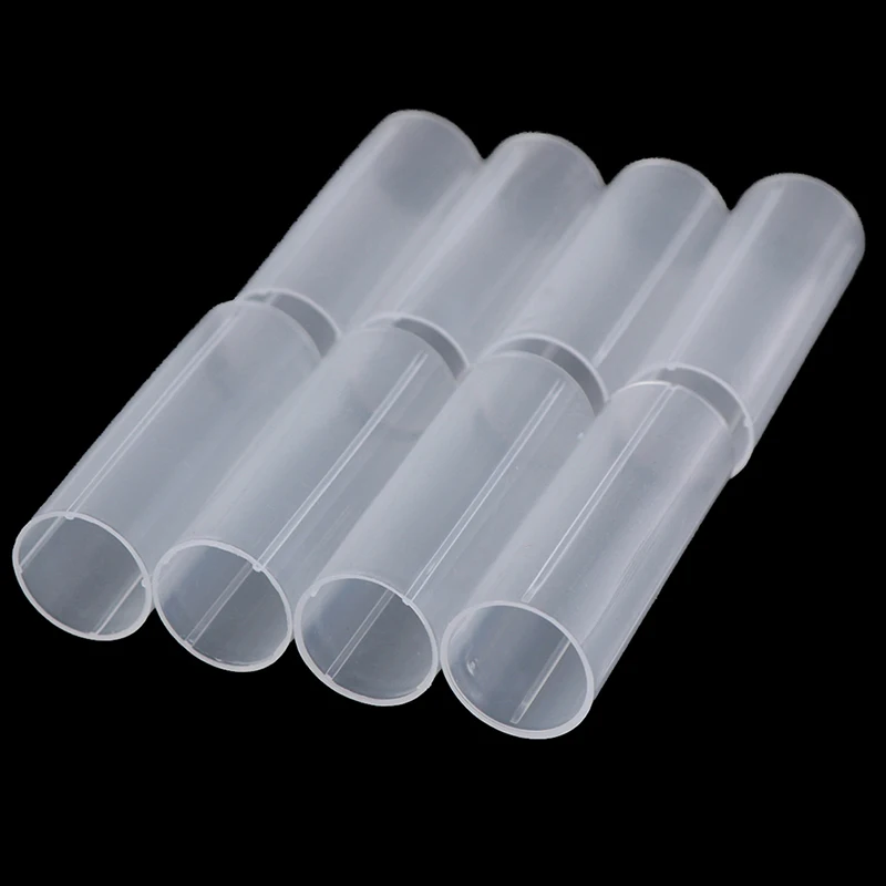 8Pcs 6cm plastic 18650 battery holder tube for flashlight torch lamp light