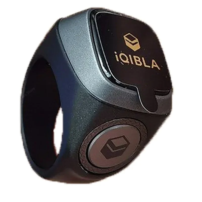 Smart Ring Tasbeeh Counter with Qibla Direction, Online Prayer Reminder, and Fajr Azan Clock