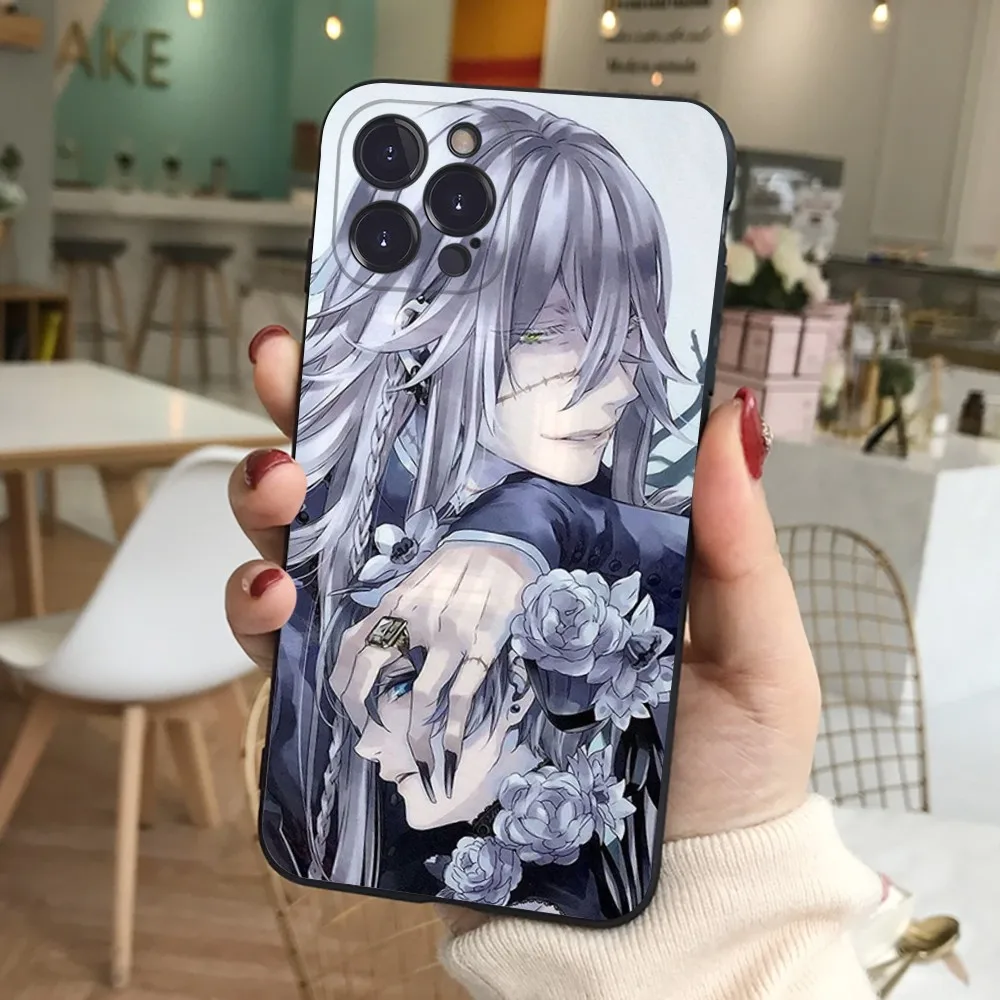 Black Butler Phone Case For iPhone 15 14 11 12 13 Mini Pro XS Max Cover 6 7 8 Plus X XR SE 2020 Funda Shell