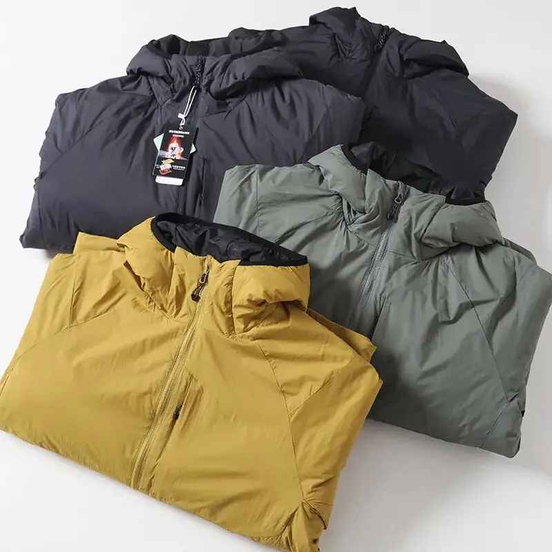 

Мужская зимняя уличная водонепроницаемая ветрозащитная хлопковая куртка: легкая повседневная теплая модная молодежная модель с капюшоном, стандартный крой