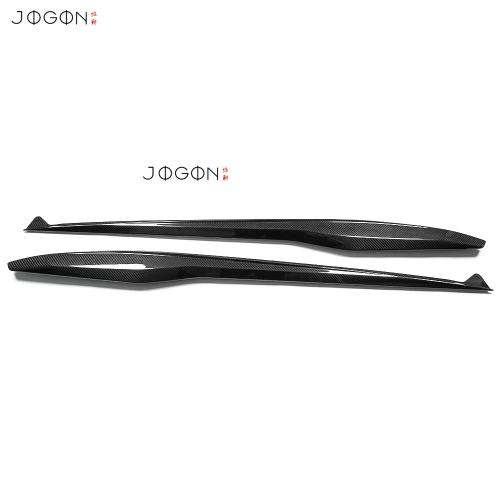 استبدال ألياف الكربون الحقيقية سيارة الجانب تنورة الفاصل ل كورفيت C8 Z06 Z07 كوبيه Z06 للتحويل HTC ZR1 2023 -2025 JOGON
