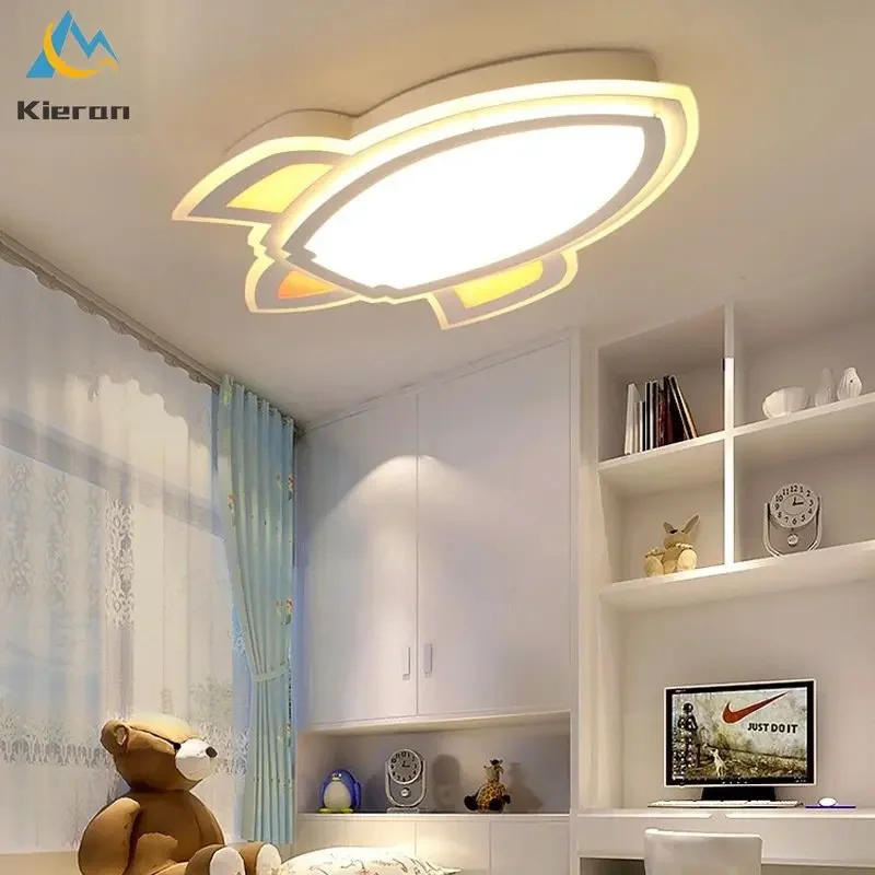 Modern Aircraft Led Ceiling Lamp Bedroom Study Hotel Bedside Ceiling Lights Living Room Decoration Eye Protection Ceiling Lamps