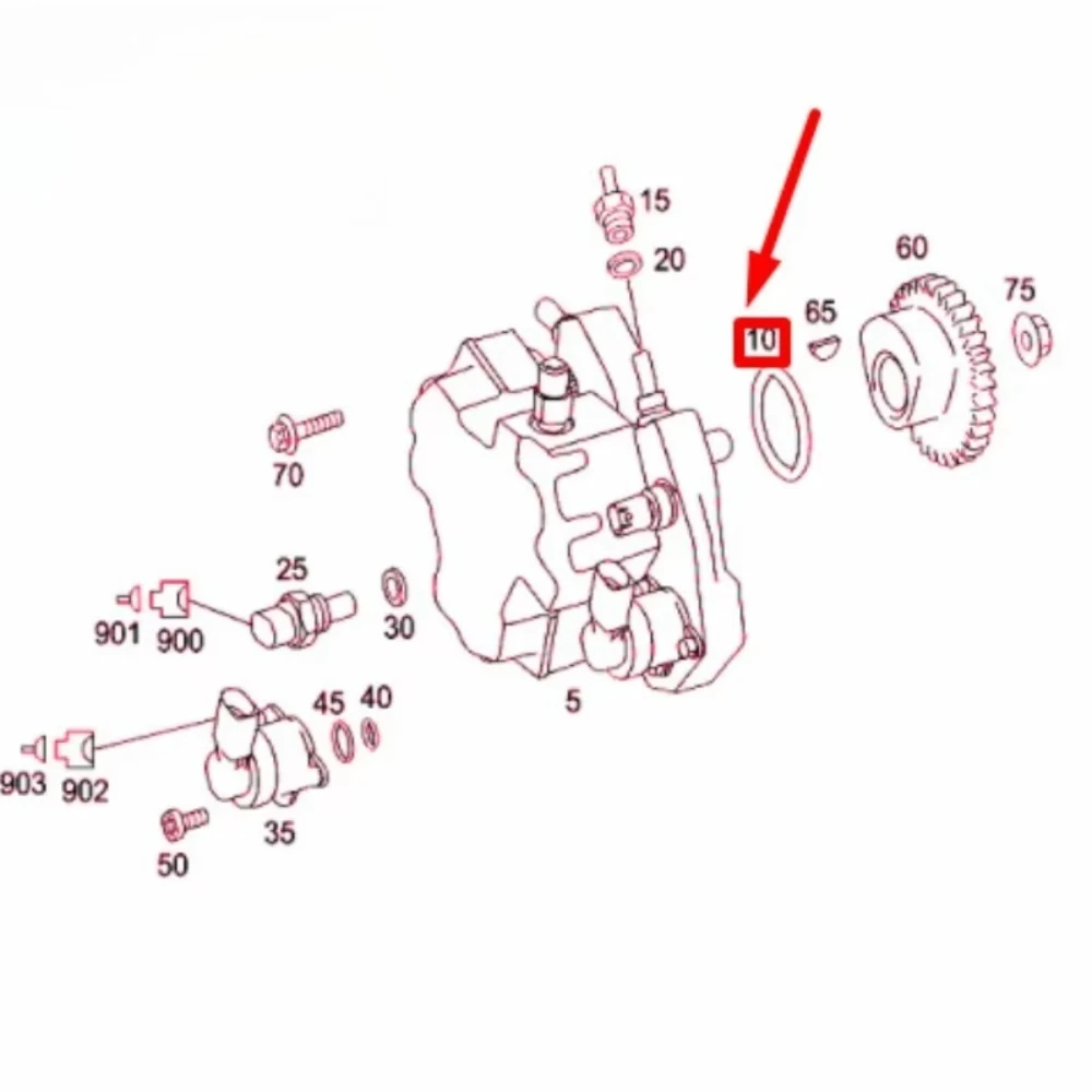 ZF-S JUNTA DE BOMBA DE COMBUSTIBLE para Mercedes-Benz GLS350d 2017 OEM A6420780080