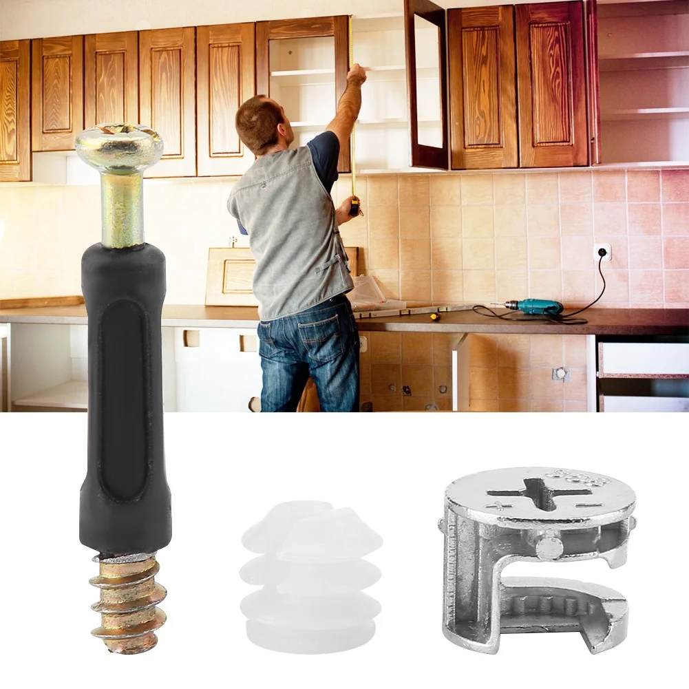 Thickened Sturdy Furniture Fastener Dowel Connector Cam Lock Connecting Screw