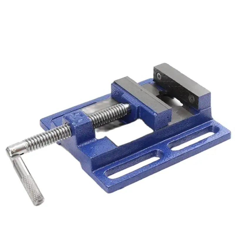 3Inch Drill Press Vise Working Table Drill Press Vise Milling Drilling Clamp Flat Nose Pliers Cast Iron Bench Vise