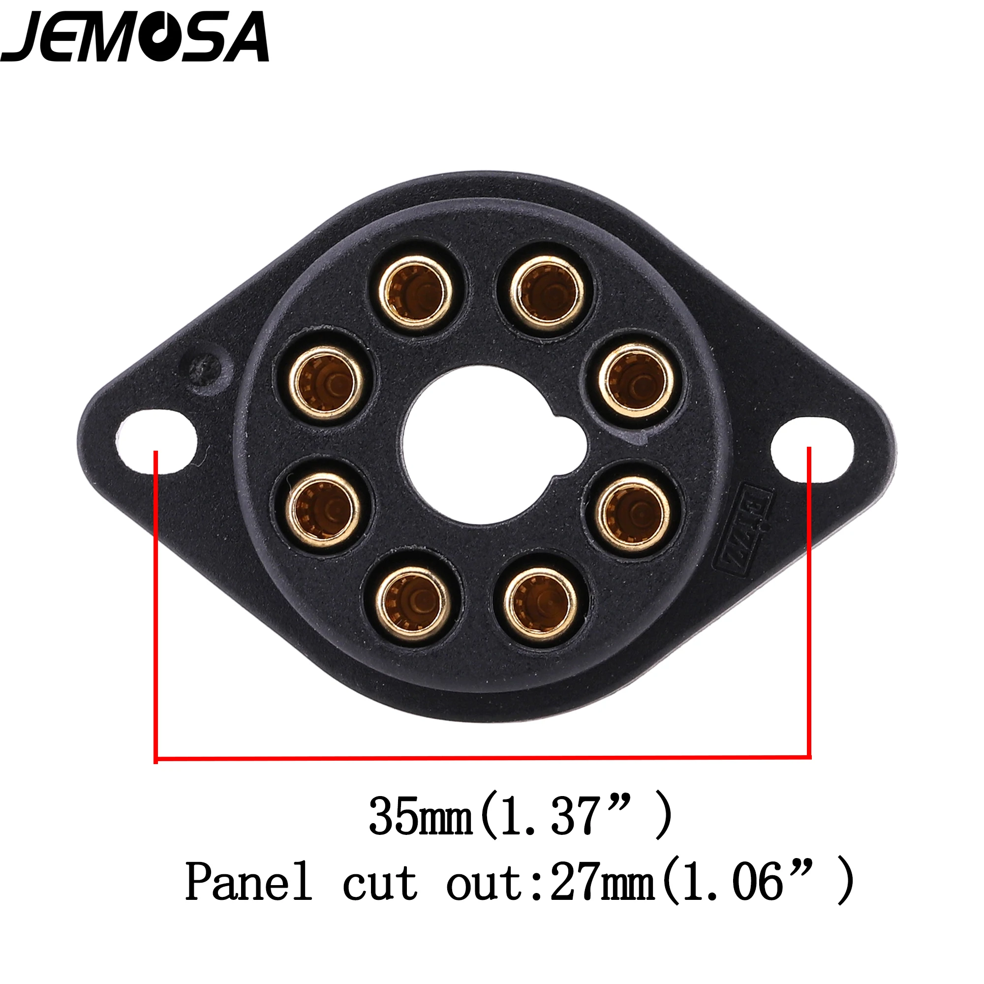 EIZZ-Base de tubo de poliimida de 2 piezas, 4 pines, 8 pines, 9 pines, para 2A3, 300B, KT88, 6SN7, 274B, 12AX7, ECC82, ECC83, amplificador de tubo de vacío