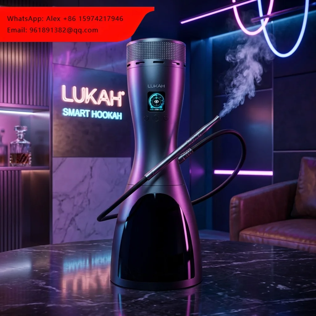 

Vibrant Party Atmosphere Multi-color LED Ambient Lighting Modern Nargile Electric Hookah