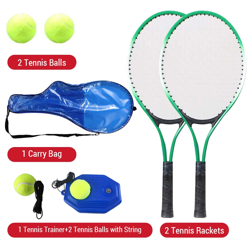 

Children Tennis Racket Junior Tennis Kids Tennis Rackets with Tennis Ball Tennis Trainer for Children Beginners Tennis Racquet