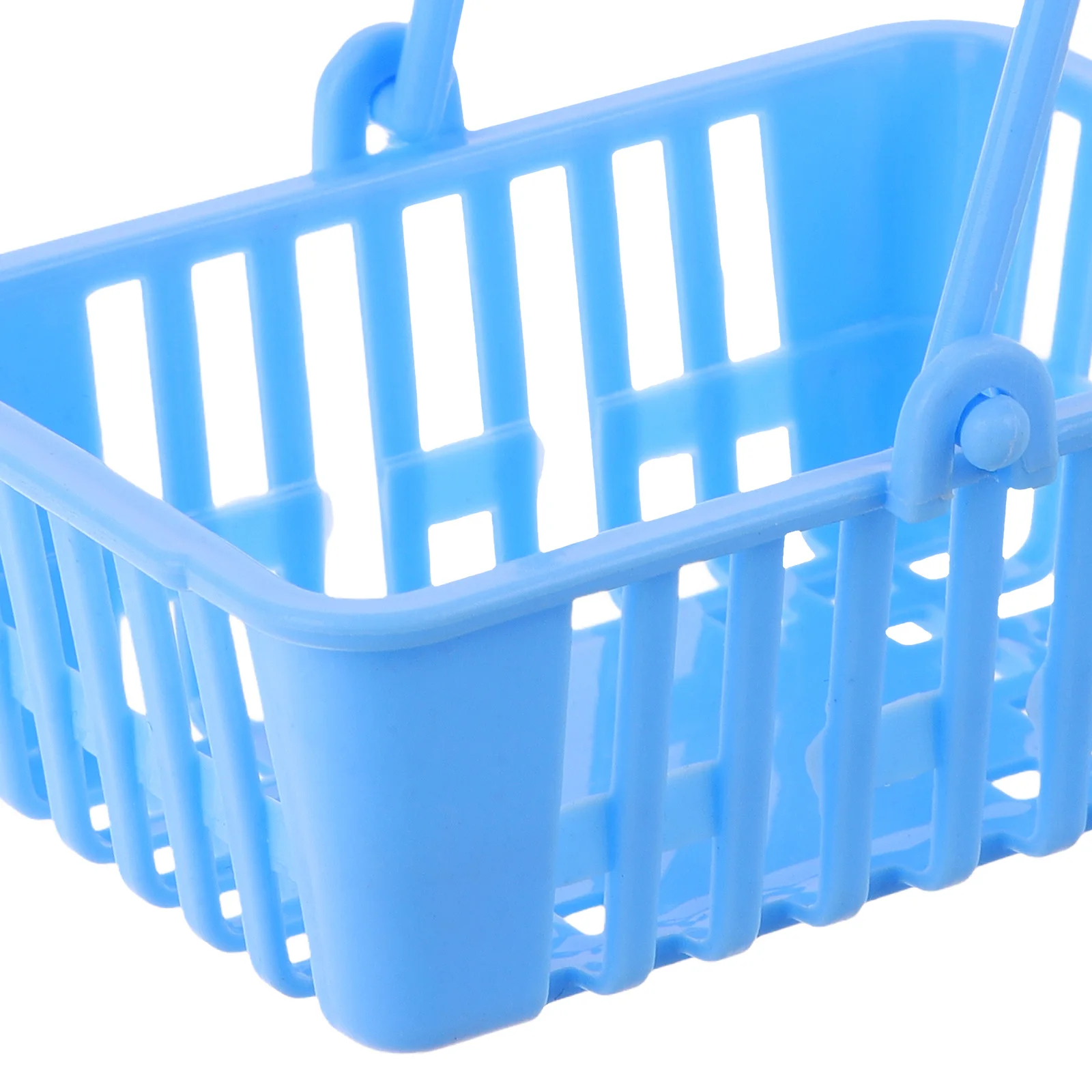 12 قطعة من سلال التسوق الصغيرة مقابض سلة بلاستيكية خفيفة الوزن لوازم سوبر ماركت لمشاريع الديكور المنزلي الصغير الحرفية