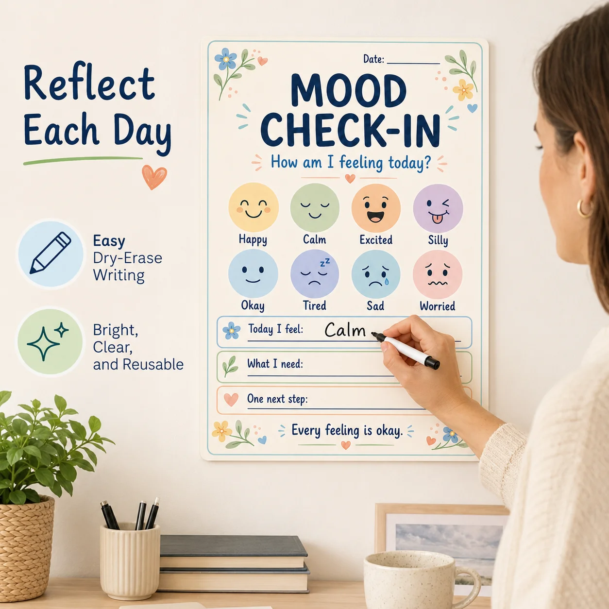 1 Buah Poster Pemeriksaan Suas - Home Office Mood Board ulasan dan harga