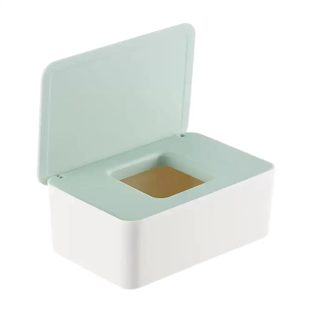 Neue Kunststoff-Taschentuchbox, Feuchttuchhalter, Abdeckung für Feuchttücher, Papier-Taschentuch-Aufbewahrungsbox, Papiertuchspender, Servietten-Organizer für Zuhause – Detail 19
