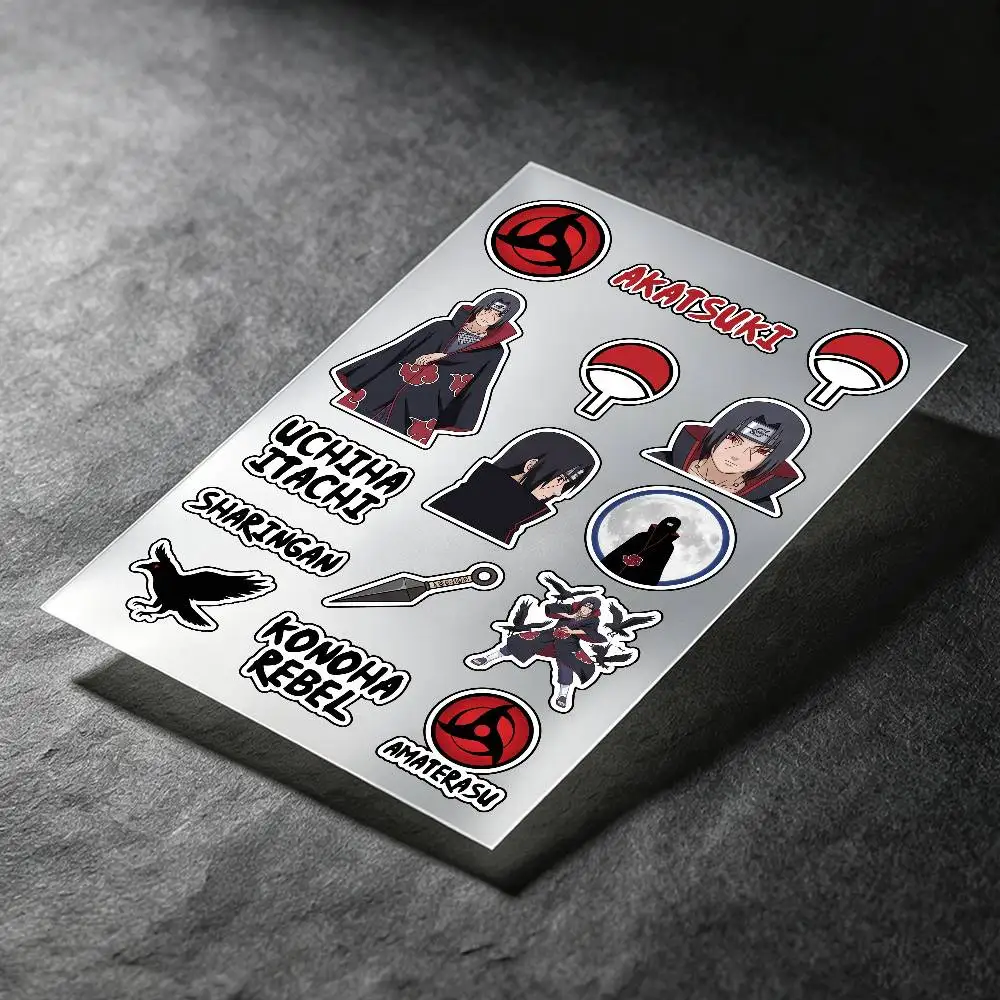 Uchiha Itachi Anime Character Stickers Auto Body Bumper Windows Motorcycle Laptop Walls Vinyl Decal Car Tuning Accessories