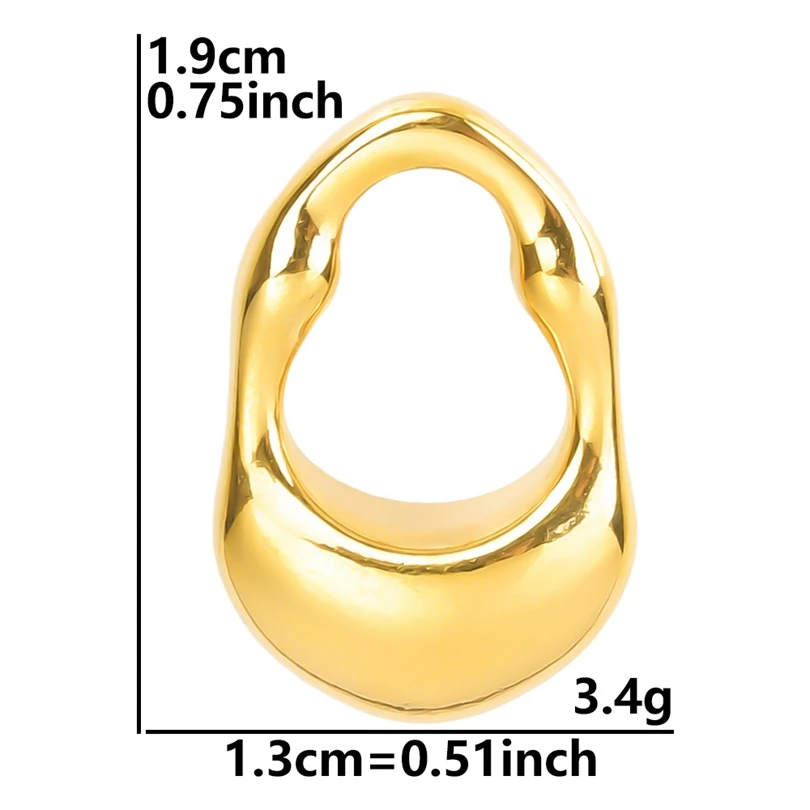 Hollow Irregular Geometric Pendant Charm Stainless Steel Accessories For Jewelry Making Supplies Three-Dimensional DIY Earrings