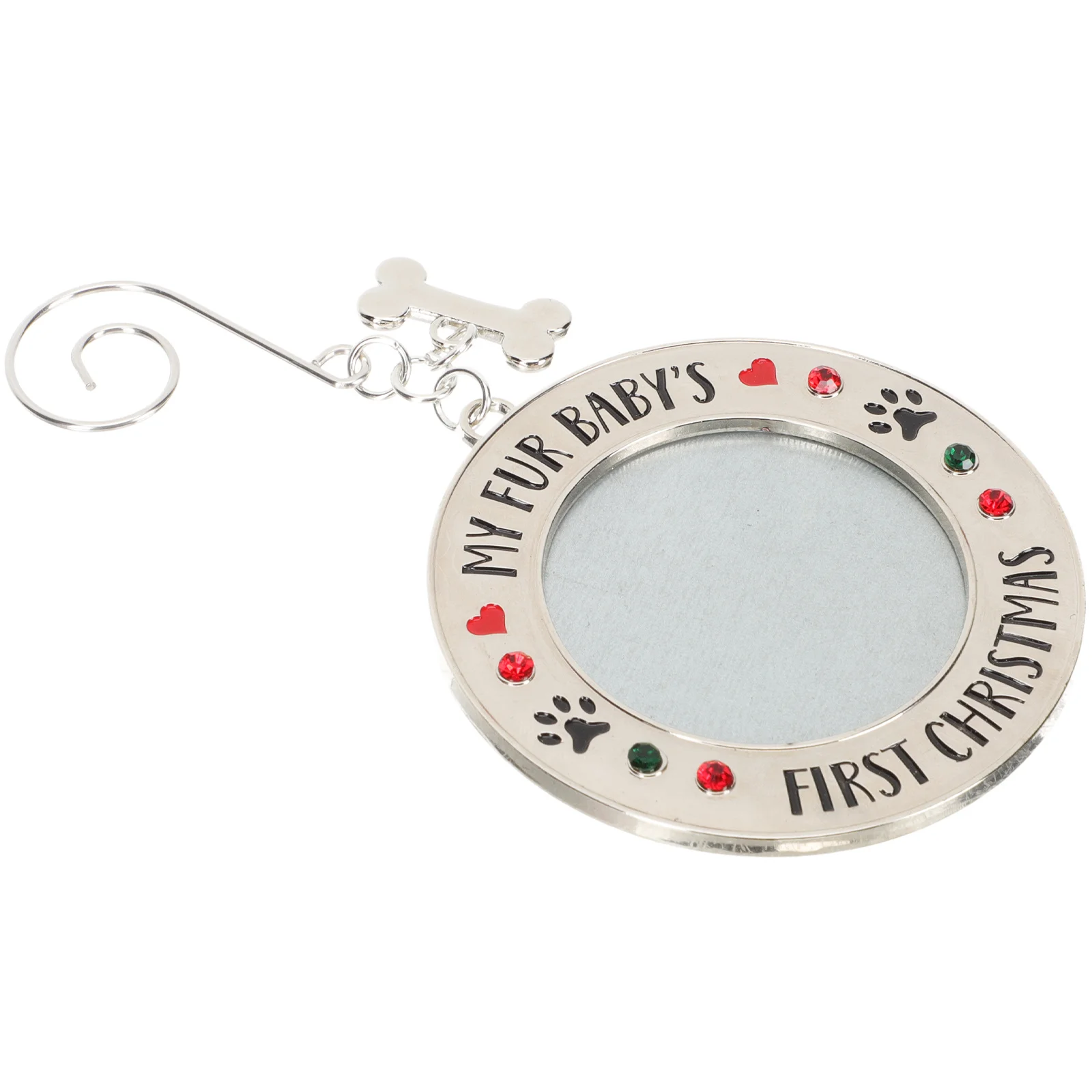 

Metal Photo Frame Pendant Christmas DIY Keepsake Ornament Creative Picture Frame Decoration Hanging Xmas Tree Pendant