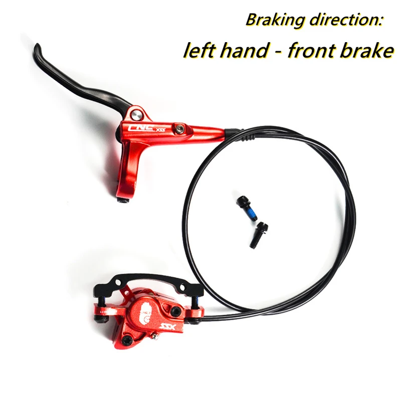 CNC MTB Bike Oil Pressure Brakes Caliper+Levers Set Front 750mm Rear 1350mm Mountain Bicycle Hydraulic Disc Brake