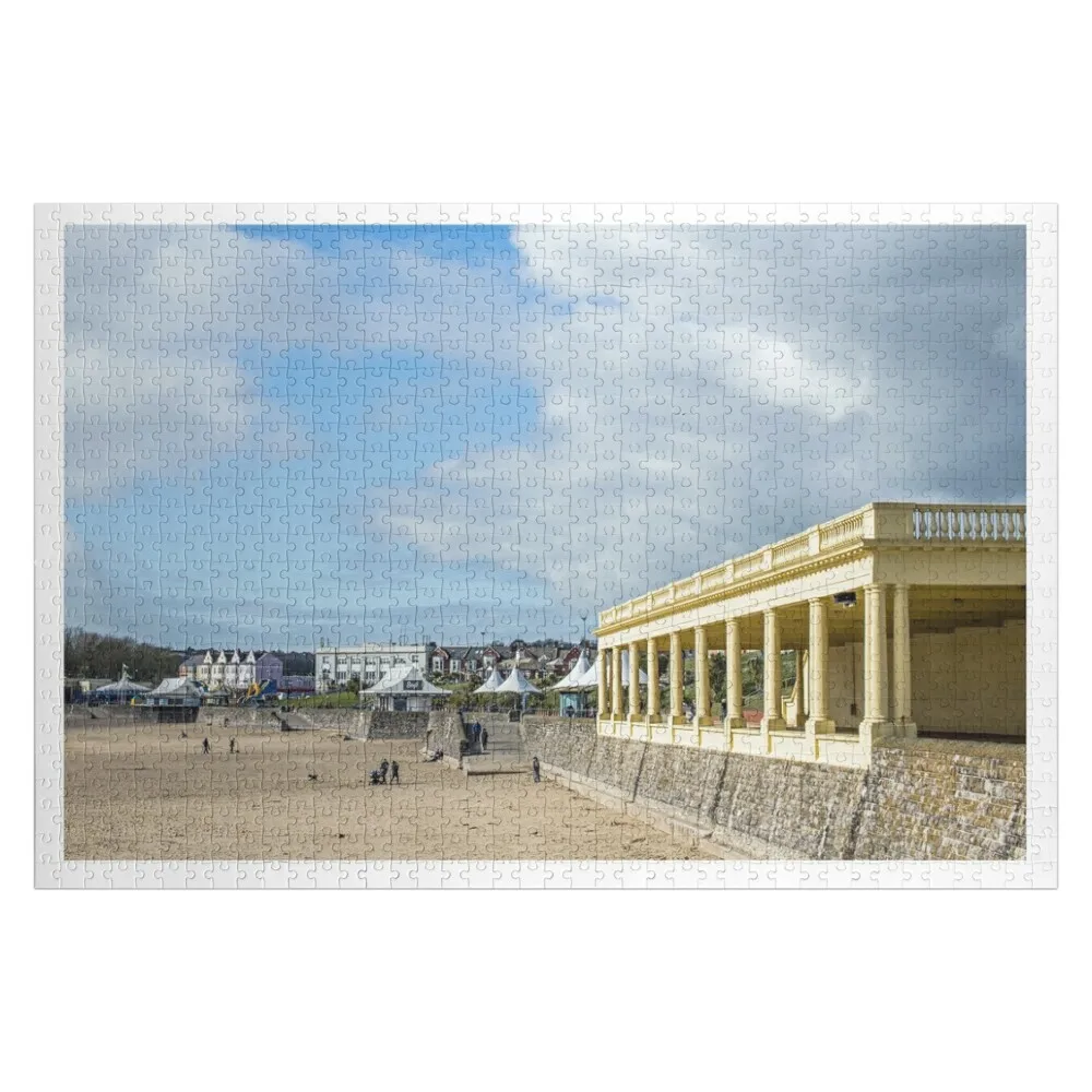 

Whitmore Bay Barry Island south wales in March. A large beach, well maintained and very popular with locals and vi Jigsaw Puzzle