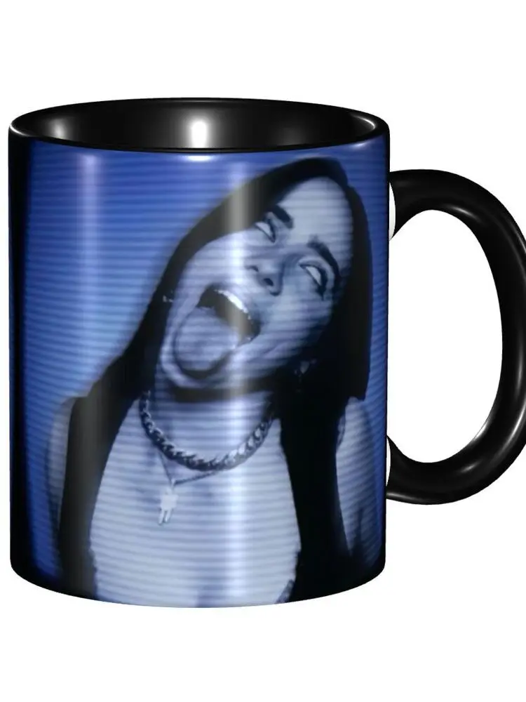 Zanger Muziek Billies Eilishs Koffiemok DIY Gepersonaliseerde Keramische Melk Thee Mok Cup - afbeelding 2