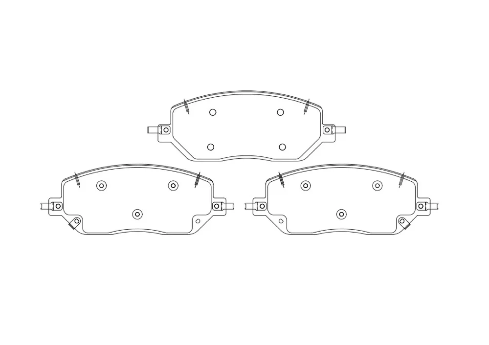 THREEON Front Ceramic Brake pads For SAIC MAXUS TERRITORY G20 G90 MIFA 9 Fits Both Diesel & Gasoline Engine