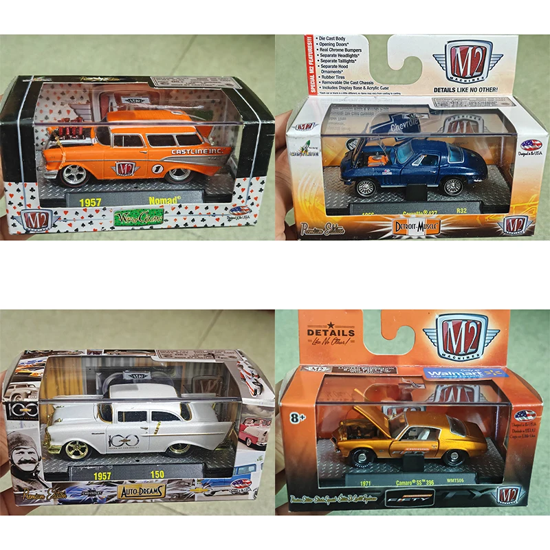 

M2 1:64 Scale Nomad Camaro SS 350 Bel Air - Alloy Die-Cast Model Car | Collectible Ornament for Auto Enthusiasts