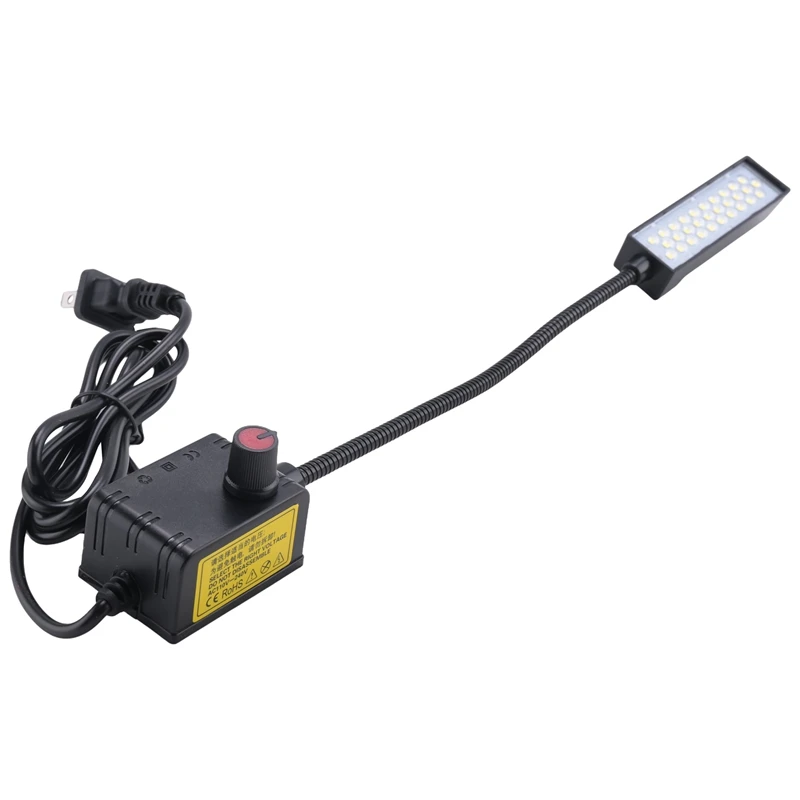 調光可能な30 LEDミシンライト、ワークベンチ、旋盤、ドリルプレス、フレキシブルアーム、ワークランプ用のミシン照明
