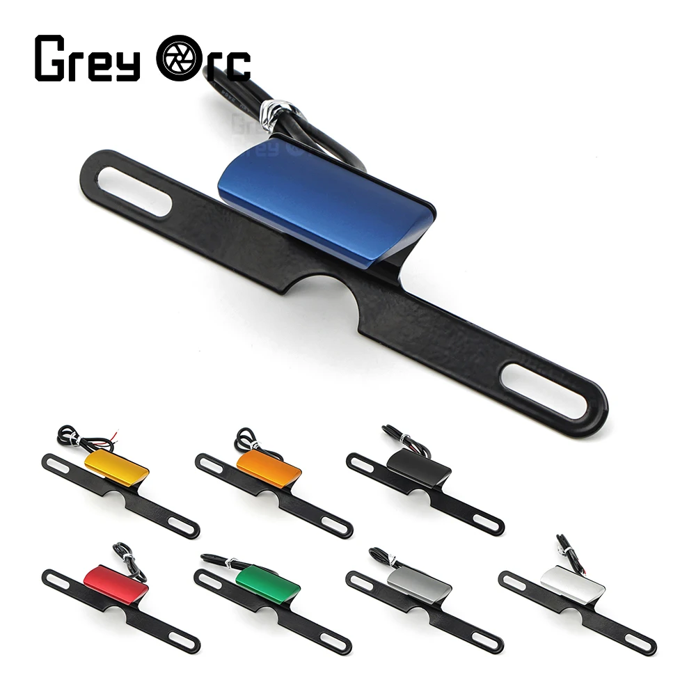 

Universal License Plate LED Light For YAMAHA KAWASAKI SUZUKI HONDA Motorcycle Accessories License Number Plate Lamp Bracket