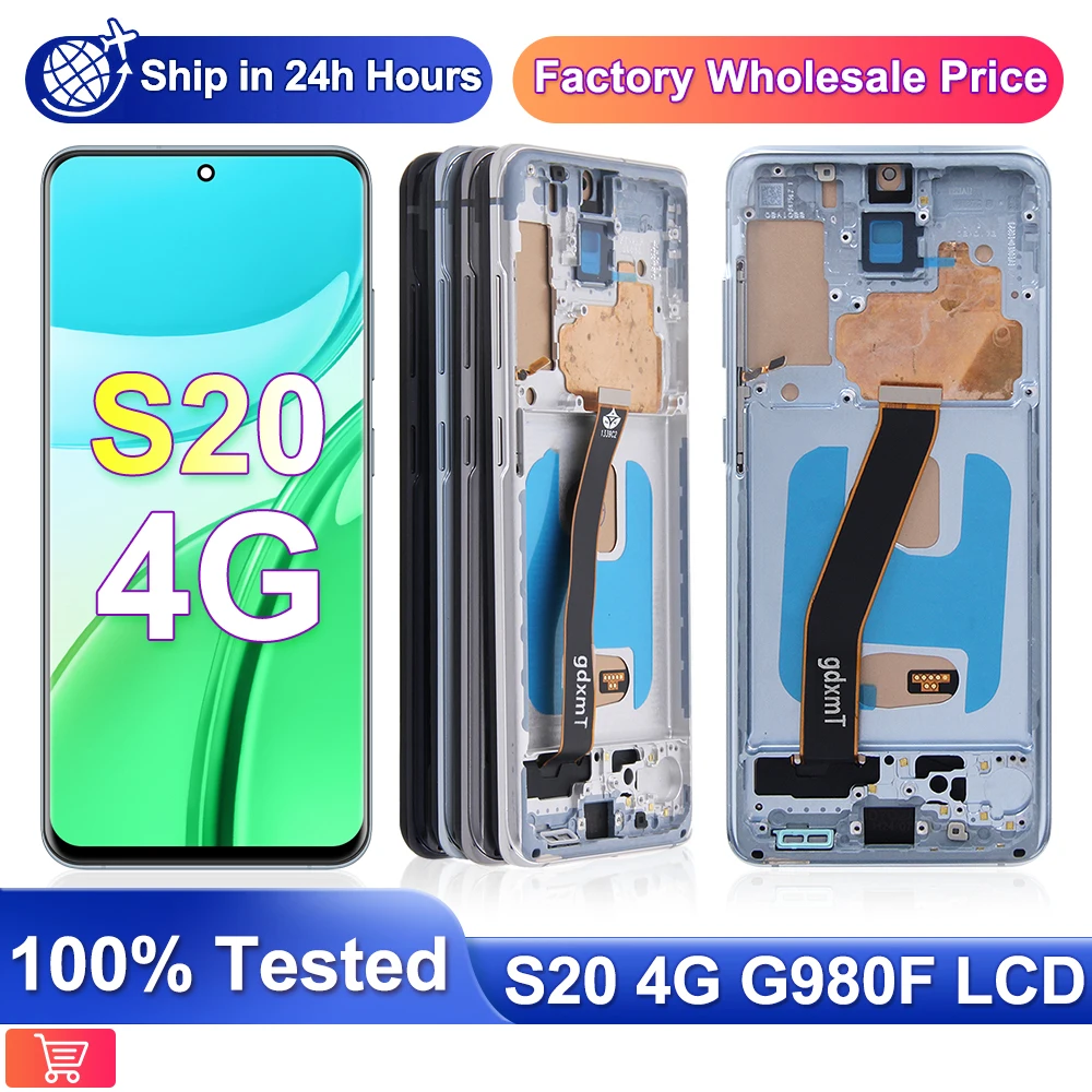 TFT S20 Screen For Samsung Galaxy S20 LCD Display G980 Touch Panel Digitizer Assembly mobile phone lcd screens Replacement