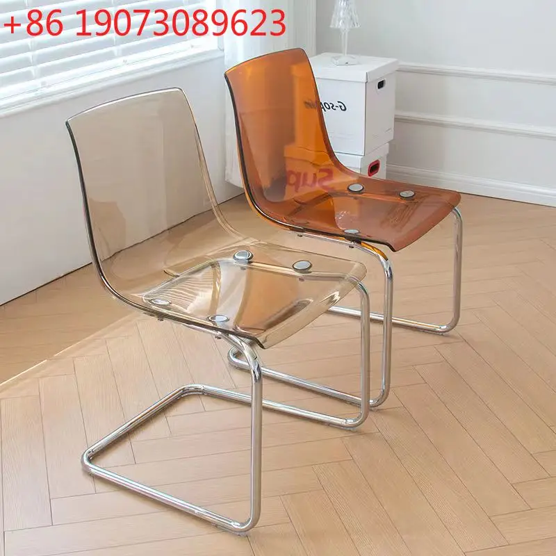 

Living Room Chairs Designer Transparent Chair Acrylic Backrest Dining