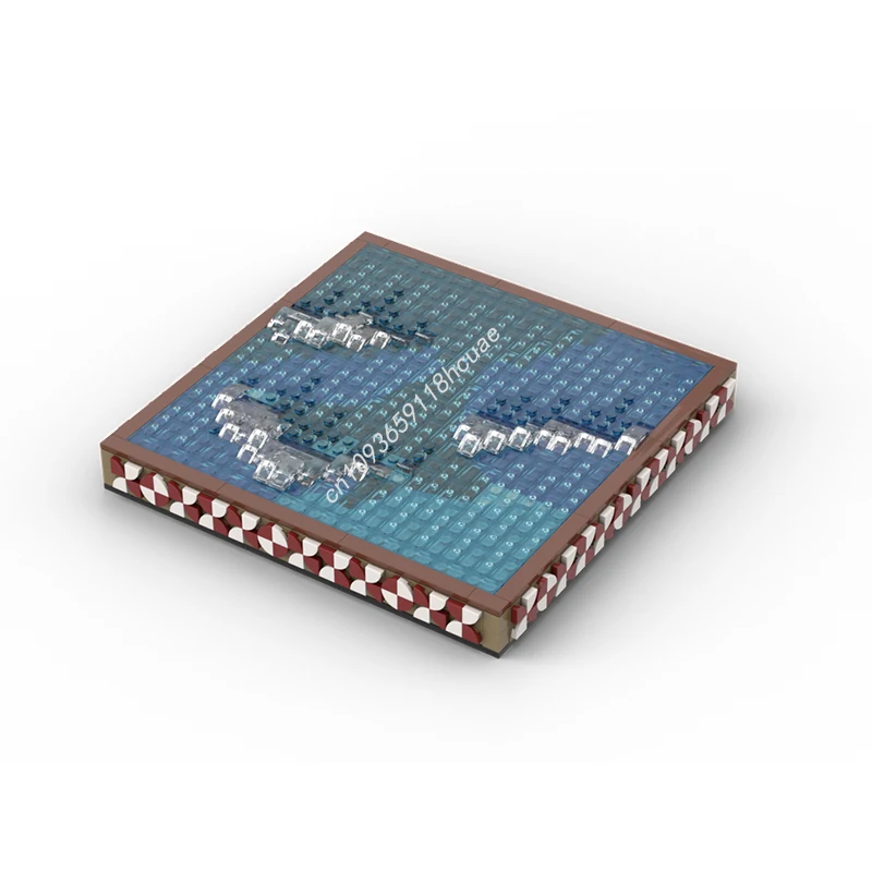 

712 шт. MOC Majestuous Manta Ray поверхность nan модель строительные блоки сборка креативные игрушки на день рождения «сделай сам» ремесло рождественские подарки