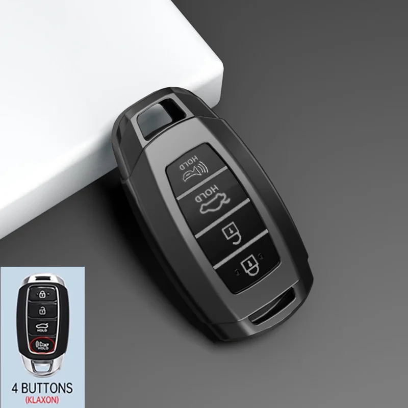 3/4/5 Tasten Autoschlüsselhülle Schlüsselanhänger für Hyundai I30 Ix35 KONA Encino Solaris Azera Grandeur Ig Accent Santa Fe Palisade – Detail 7