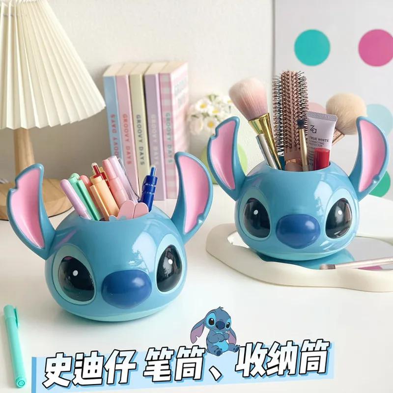 Cartouche de stylo mignon de dessin animé, cartouche de brosse de maquillage, ornement de Pot de fleur, cadeau pour enfants, cartouche de rangement en forme de tête de bureau