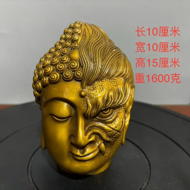 Brass Buddha Figurine - A Thoughtful Buddhist Symbol for Home or Office Decor