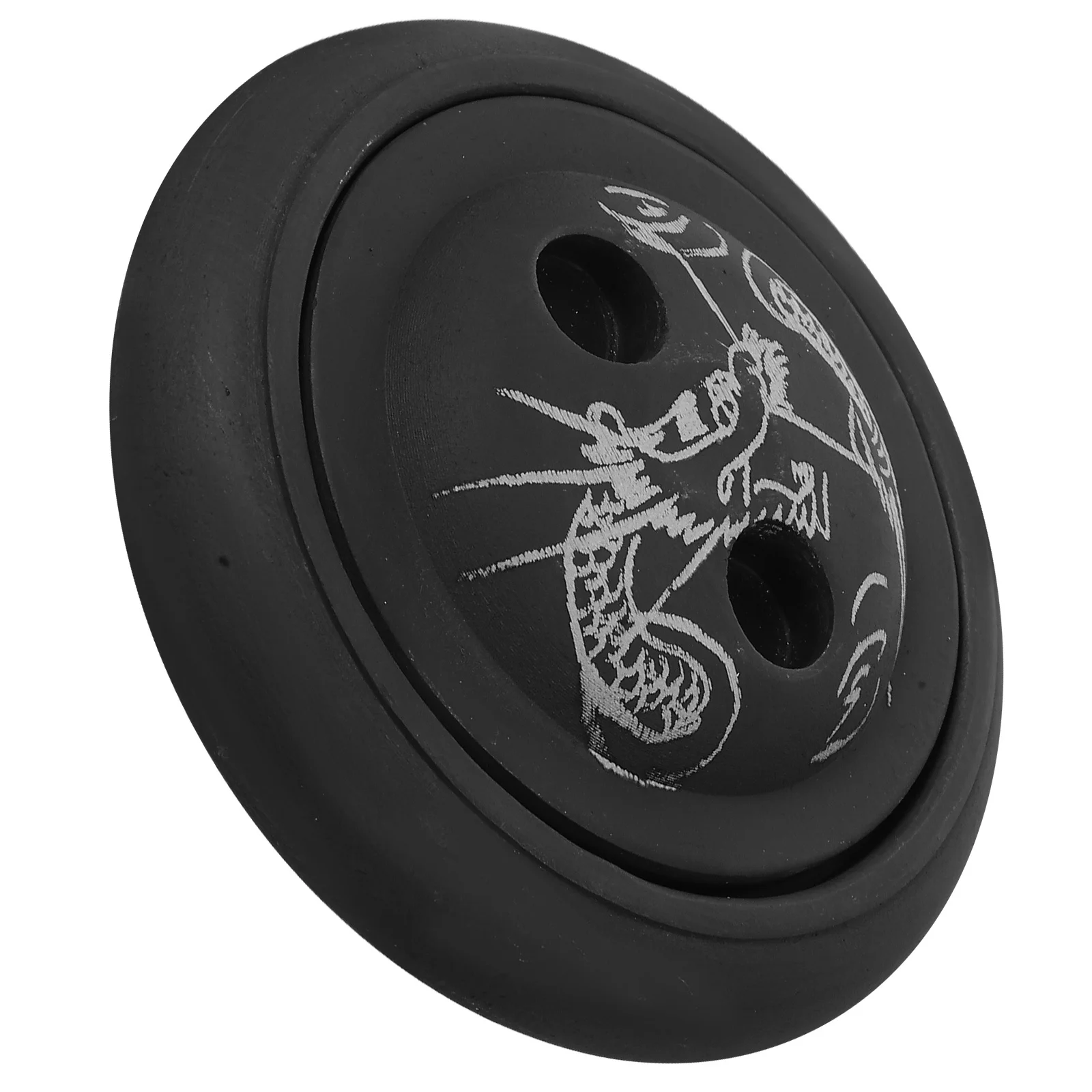 Round Ink Slab with Lid Chinese Calligraphy Practice Ink Dish Retro Style Grinding Stone for Smooth Consistent Strokes At Home