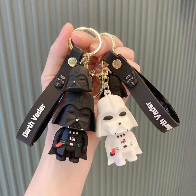 Disney Movie Star Wars Keychain Darth Vader Imperial Stormtrooper Doll Keyrings Key Holder For Fans Gifts Deadpool Toy Pendent