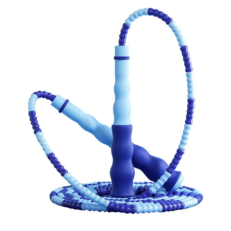 2026 New Style Portable Adjustable Length Bamboo Jump Rope with Soft Beaded Design for Home Usepromote sales