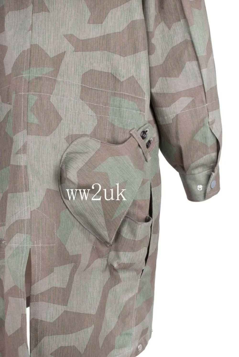 الحرب العالمية الثانية الألمانية النخبة المظلي FALLSCHIRMJAEGER سبلينتر كامو سموك الزي العسكري جمع إعادة تمثيل الحرب