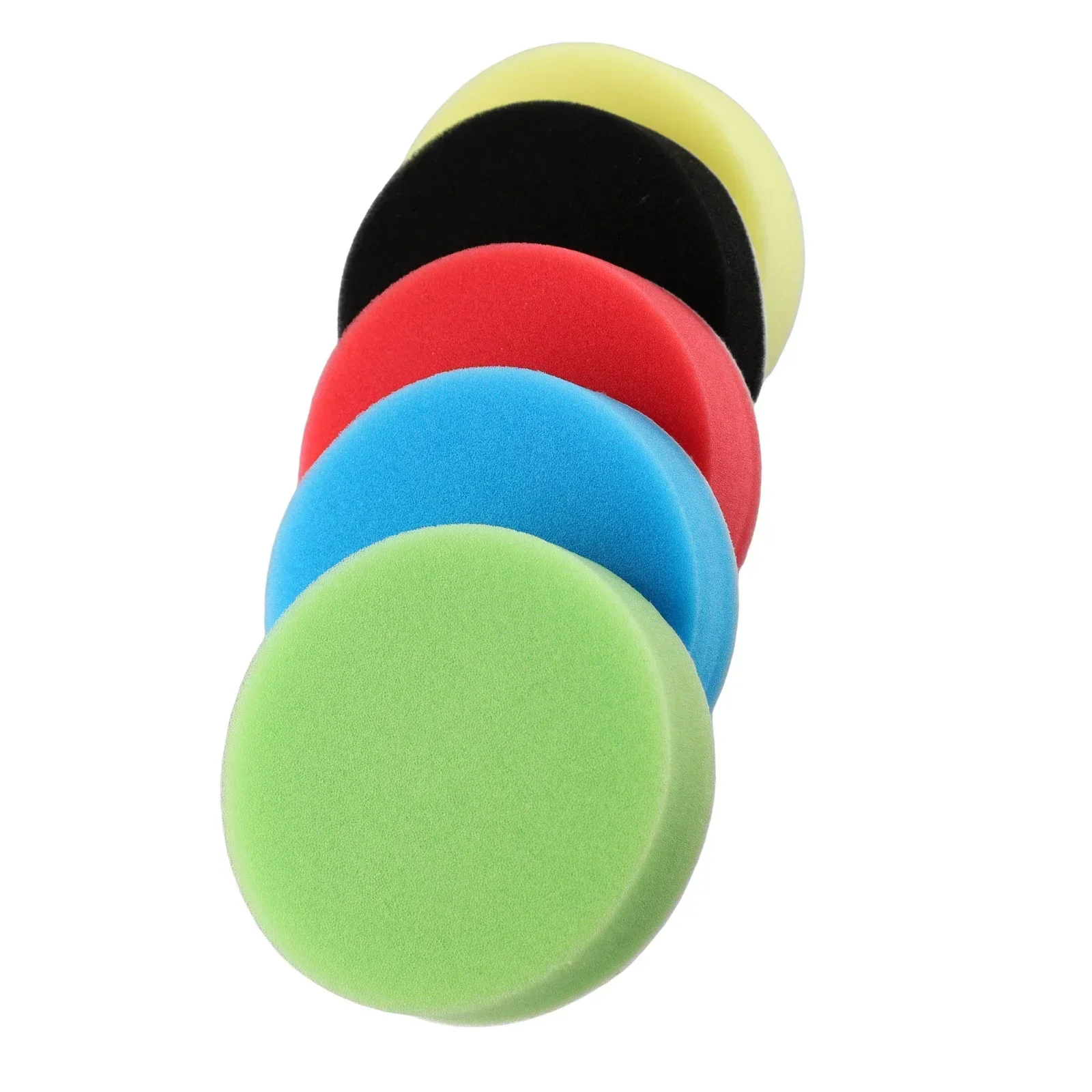 5pcs/Set 3/4/6inches Sponge Polishing Pads Car Round Flat Polishing Buffing Sponge Pads For Car Polishing Car Maintenance