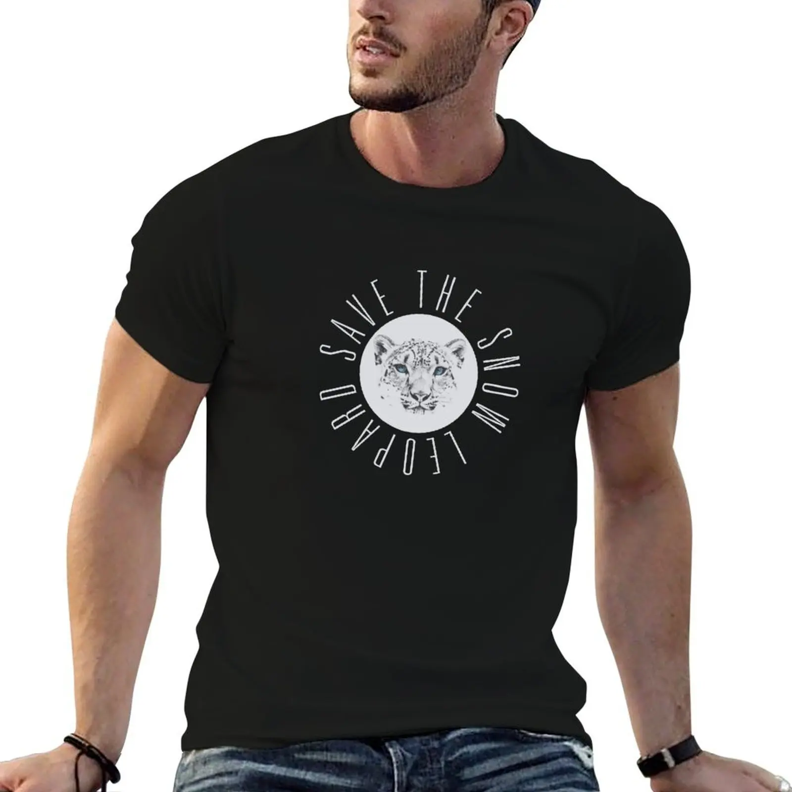 

Snow Leopard Day 2017 T-Shirt t shirt man cotton t shirts for man slim fit cotton t shirts high quality T-shirt