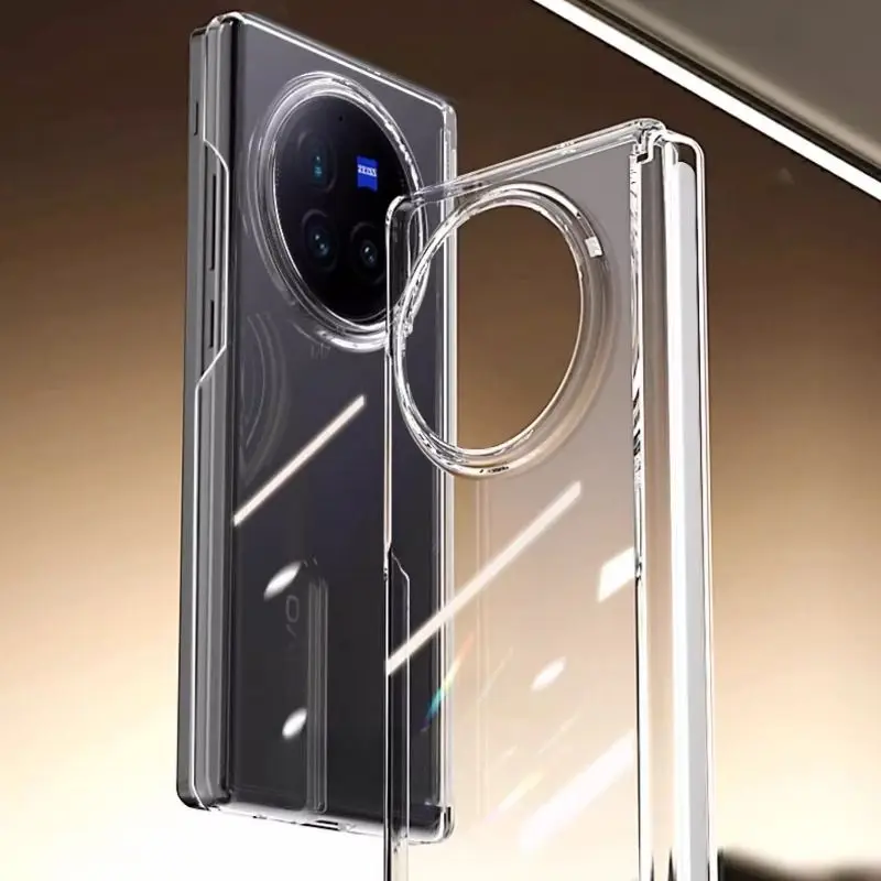 

Чехол Auroras для vivo x fold 3, прозрачный жесткий корпус для vivo x fold 3, противоударная задняя крышка, чехол