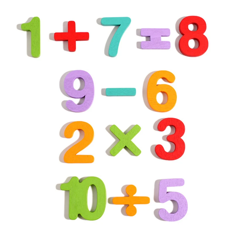 Tablero de números de madera para niños, combinación cognitiva, operación de resta, entrenamiento de pensamiento lógico Montessori, juguetes de matemáticas