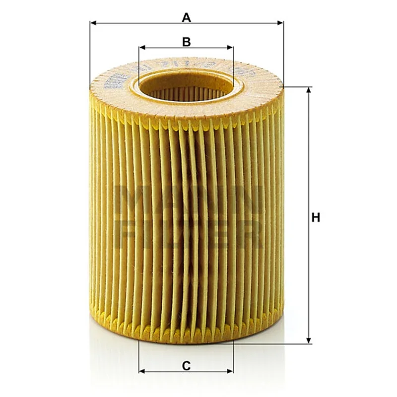 MANNFILTER HU711/2x Oil Filter Fits MAZDA 3 (BK) 6 (GG GY) MPV L321-14302 1S7J6744MC L321-14302H