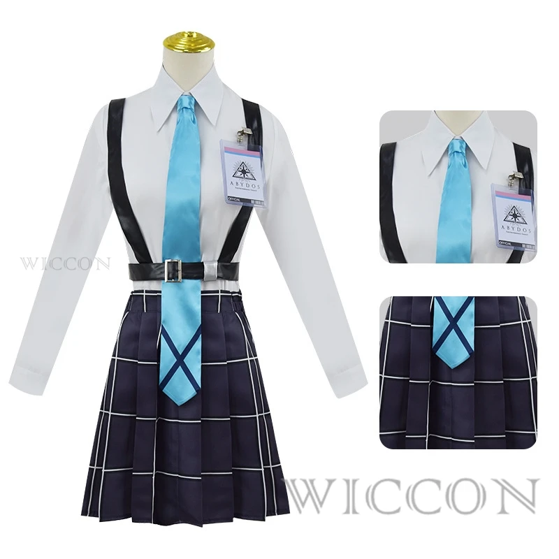 Tokyo Anashi Hosh37Project MX Cosplay Game Costume, Blue Archive Wig, School Uniform, JK Sailor fur s, Cute Sexy Swimsuit